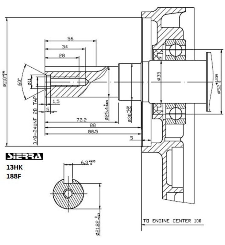 UTSOLGT 13 HK Bensinmotor